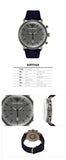  Shop Authentic Emporio Armani Aviator Quartz Grey Dial Blue Fabric Strap Watch For Men - AR11144 - Luxxuri