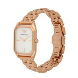  Shop Authentic Emporio Armani Giola White Mother of Pearl Dial Rose Gold Steel Strap Watch For Women - AR11147 - Luxxuri