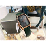  Shop Authentic Emporio Armani Gioia Analog Black Mother of Pearl Dial Green Leather Strap Watch For Women - AR11149 - Luxxuri