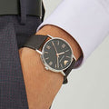  Shop Authentic Emporio Armani Kappa Quartz Black Dial Brown Leather Strap Watch For Men - AR11153 - Luxxuri