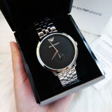  Shop Authentic Emporio Armani Classic Quartz Black Dial Silver Steel Strap Watch For Men - AR11161 - Luxxuri
