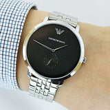  Shop Authentic Emporio Armani Classic Quartz Black Dial Silver Steel Strap Watch For Men - AR11161 - Luxxuri