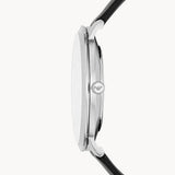  Shop Authentic Emporio Armani Modern Slim Quartz Grey Dial Black Leather Strap Watch For Men - AR11162 - Luxxuri