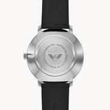  Shop Authentic Emporio Armani Modern Slim Quartz Grey Dial Black Leather Strap Watch For Men - AR11162 - Luxxuri