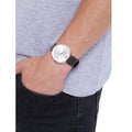  Shop Authentic Emporio Armani Modern Slim Analog Silver Dial Brown Leather Strap Watch For Men - AR11163 - Luxxuri