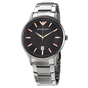  Shop Authentic Emporio Armani Renato Quartz Black Dial Silver Steel Strap Watch For Men - AR11179 - Luxxuri