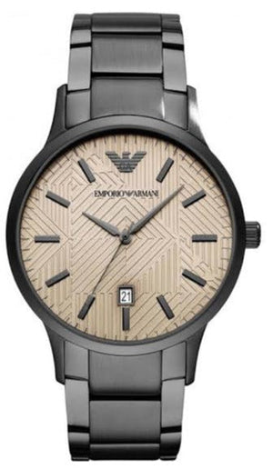  Shop Authentic Emporio Armani Renato Quartz Beige Dial Grey Steel Strap Watch For Men - AR11183 - Luxxuri