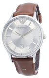 Shop Authentic Emporio Armani Renato Quartz Silver Dial Brown Leather Strap Watch For Men - AR11185 - Luxxuri