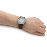  Shop Authentic Emporio Armani Renato Quartz Silver Dial Brown Leather Strap Watch For Men - AR11185 - Luxxuri