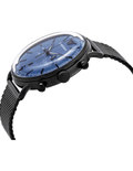  Shop Authentic Emporio Armani Aviator Chronograph Blue Dial Black Mesh Bracelet Watch For Men - AR11201 - Luxxuri