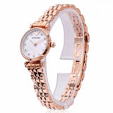  Shop Authentic Emporio Armani Gianni T-Bar Mother of Pearl Dial Rose Gold Steel Strap Watch For Women - AR11203 - Luxxuri