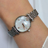  Shop Authentic Emporio Armani Donna Mother of Pearl Dial Silver Steel Strap Watch For Women - AR11204 - Luxxuri