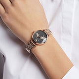  Shop Authentic Emporio Armani Gianni T Bar Black Dial Rose Gold Steel Strap Watch For Women - AR11206 - Luxxuri