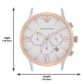  Shop Authentic Emporio Armani Giovanni Chronograph Quartz White Dial Two Tone Steel Strap Watch For Men - AR11209 - Luxxuri