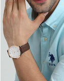  Shop Authentic Emporio Armani Giovanni Quartz White Dial Brown Leather Strap Watch For Men - AR11211 - Luxxuri