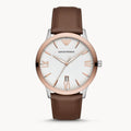  Shop Authentic Emporio Armani Giovanni Quartz White Dial Brown Leather Strap Watch For Men - AR11211 - Luxxuri