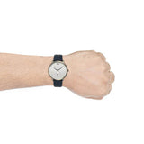  Shop Authentic Emporio Armani Modern Slim Analog Silver Dial Blue Leather Strap Watch For Men - AR11214 - Luxxuri