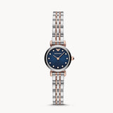  Shop Authentic Emporio Armani Gianni T Bar Quartz Blue Dial Two Tone Steel Strap Watch For Women - AR11222 - Luxxuri