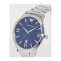  Shop Authentic Emporio Armani Giovanni Quartz Blue Dial Silver Steel Strap Watch For Men - AR11227 - Luxxuri
