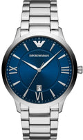  Shop Authentic Emporio Armani Giovanni Quartz Blue Dial Silver Steel Strap Watch For Men - AR11227 - Luxxuri