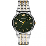  Shop Authentic Emporio Armani Kappa Quartz Black Dial Two Tone Mesh Bracelet Watch For Men - AR11228 - Luxxuri