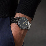  Shop Authentic Emporio Armani Kappa Quartz Black Dial Two Tone Mesh Bracelet Watch For Men - AR11228 - Luxxuri