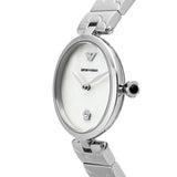  Shop Authentic Emporio Armani Mother of Pearl Dial Silver Steel Strap Watch For Women - AR11235 - Luxxuri