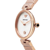  Shop Authentic Emporio Armani Mother of Pearl Dial Rose Gold Steel Strap Watch For Women - AR11236 - Luxxuri