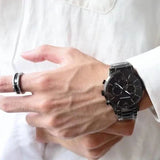  Shop Authentic Emporio Armani Giovanni Chronograph Black Dial Black Steel Strap Watch For Men - AR11349 - Luxxuri