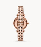  Shop Authentic Emporio Armani T-Bar Gianni Crystal Pave Dial Rose Gold Steel Strap Watch For Women - AR11244 - Luxxuri