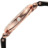  Shop Authentic Emporio Armani Gianni T-Bar Mother of Pearl Dial Black Leather Strap Watch For Women - AR11295 - Luxxuri