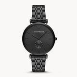  Shop Authentic Emporio Armani Gianni T Bar Analog Black Dial Black Steel Strap Watch For Men - AR11299 - Luxxuri