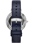  Shop Authentic Emporio Armani Gianni T Bar Quartz Blue Dial Blue Leather Strap Watch For Men - AR11300 - Luxxuri