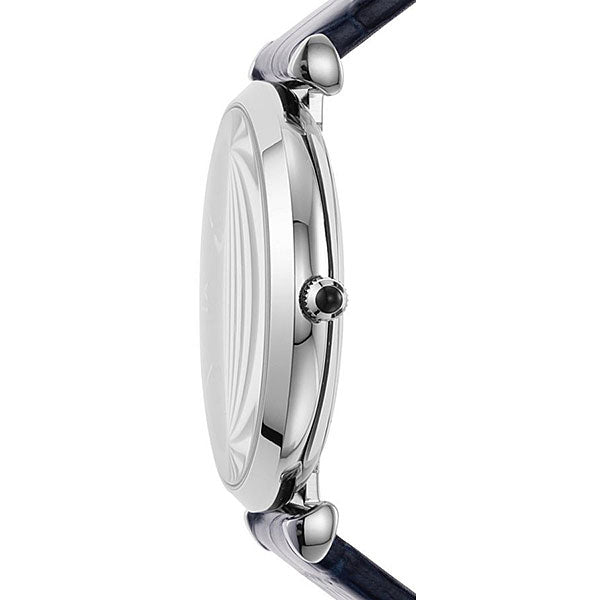  Shop Authentic Emporio Armani Gianni T Bar Quartz Blue Dial Blue Leather Strap Watch For Men - AR11300 - Luxxuri