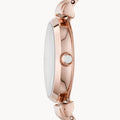 Emporio Armani Gianni T-Bar Mother of Pearl Dial Rose Gold Steel Strap Watch For Women - AR11316