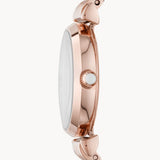  Shop Authentic Emporio Armani Gianni T-Bar Mother of Pearl Dial Rose Gold Steel Strap Watch For Women - AR11316 - Luxxuri