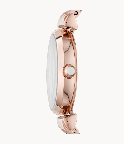  Shop Authentic Emporio Armani Kappa Analog Mother of Pearl Dial Rose Gold Steel Strap Watch For Women - AR11006 - Luxxuri