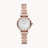 Shop Authentic Emporio Armani Gianni T-Bar Mother of Pearl Dial Rose Gold Steel Strap Watch For Women - AR11316 - Luxxuri