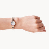  Shop Authentic Emporio Armani Gianni T-Bar Mother of Pearl Dial Rose Gold Steel Strap Watch For Women - AR11203 - Luxxuri