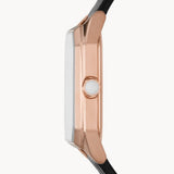  Shop Authentic Emporio Armani Gioia Quartz Mother of Pearl Dial Black Leather Strap Watch For Women - AR11390 - Luxxuri