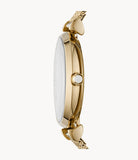  Shop Authentic Emporio Armani Gianni T Bar Mother of Pearl Dial Gold Mesh Bracelet Watch For Women - AR11321 - Luxxuri