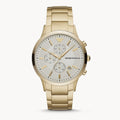  Shop Authentic Emporio Armani Renato Chronograph White Dial Gold Steel Strap Watch For Men - AR11332 - Luxxuri