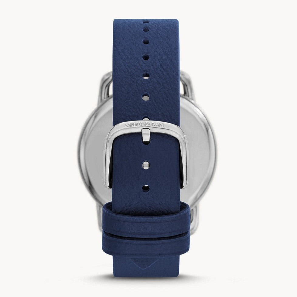  Shop Authentic Emporio Armani Aviator Quartz Blue Dial Blue Leather Strap Watch For Men - AR11335 - Luxxuri