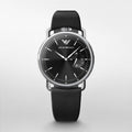  Shop Authentic Emporio Armani Aviator Quartz Black Dial Black Leather Strap Watch For Men - AR11336 - Luxxuri