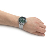 Shop Authentic Emporio Armani Three Hand Green Dial Silver Steel Strap Watch For Men - AR11338 - Luxxuri
