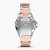  Shop Authentic Emporio Armani Diver Quartz Brown Dial Two Tone Steel Strap Watch For Men - AR11340 - Luxxuri