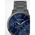  Shop Authentic Emporio Armani Giovanni Chronograph Blue Dial Grey Steel Strap Watch For Men - AR11348 - Luxxuri