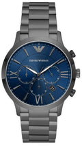  Shop Authentic Emporio Armani Giovanni Chronograph Blue Dial Grey Steel Strap Watch For Men - AR11348 - Luxxuri
