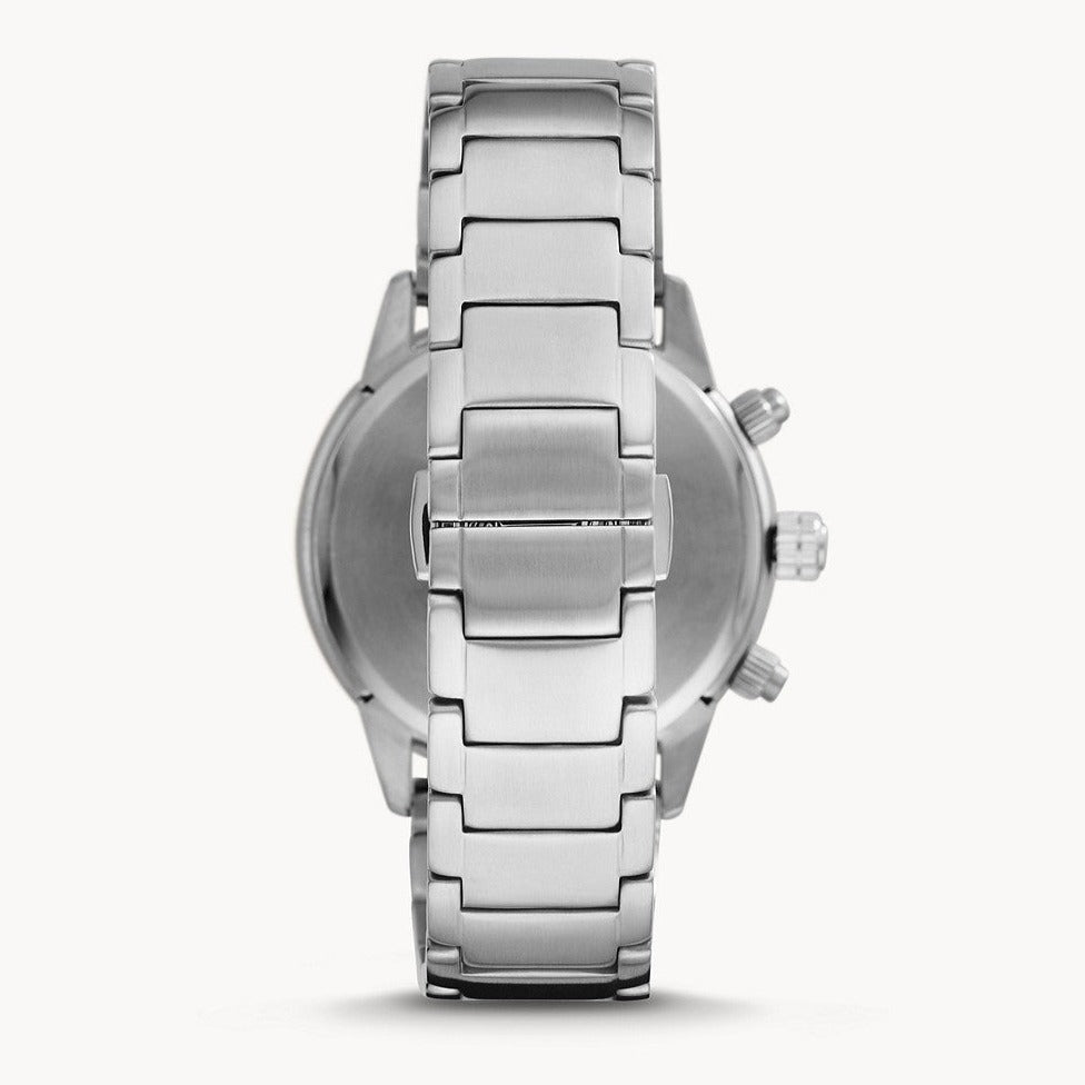  Shop Authentic Emporio Armani Mario Chronograph Beige Dial Silver Steel Strap Watch For Men - AR11352 - Luxxuri