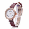  Shop Authentic Emporio Armani Rosa Two Hand White Dial Red Leather Strap Watch For Women - AR11357 - Luxxuri